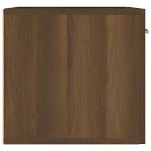 Berkfield Wall Cabinet Brown Oak 60x36.5x35 cm Engineered Wood