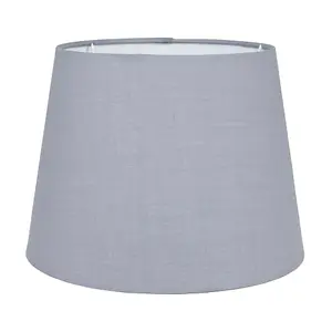 ValueLights Aspen Modern Tapered Table Floor Lamp Light Shade with Grey Fabric Finish