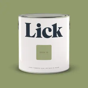 Lick Green 18 Eggshell Emulsion paint, 2.5L