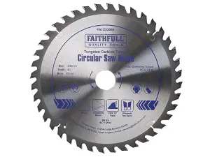 Faithfull FAIX23040 TCT Circular Saw Blade 230 x 30mm x 40T POS FAIZ23040