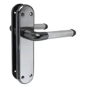 Door Handles Black Nickle Satin Duo Interior Lever Latch Marina Delux Modern