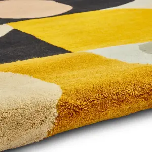 Multicolor Geometric Luxurious Modern Wool RugFor Bedroom & Living Room-120cm X 170cm