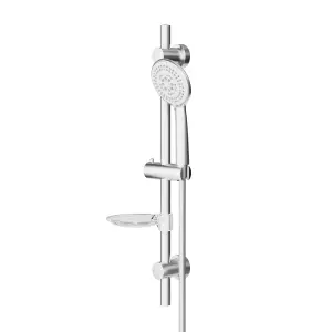 GoodHome Kielder Chrome effect 5-spray pattern Shower kit