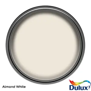 Dulux Weathershield Almond White Satinwood Multi-room Multi-surface paint, 750ml