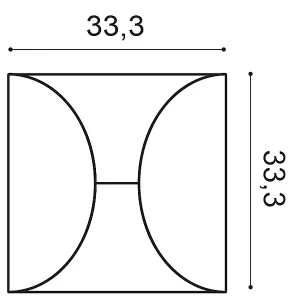 Orac Decor 3d Wall Panel W107 Circle 5 Pack