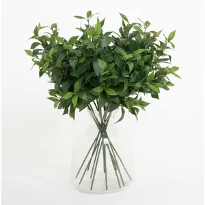 Blooming Artificial - 24-Pack of Faux Bay Foliage Spray Stems - Indoor Use