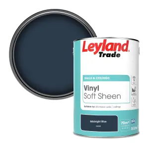 Leyland Trade Vinyl Soft Sheen Walls & Ceilings Emulsion Paint Midnight Blue (20C40) - 5L