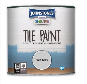 Johnstone's Revive Tile Paint Pale Grey 750ml