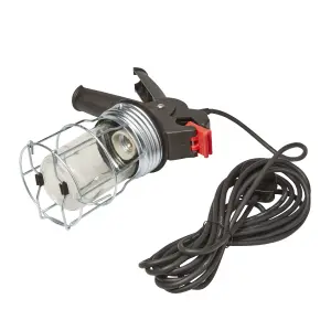 Diall Black & red Inspection light 60W 220-240V