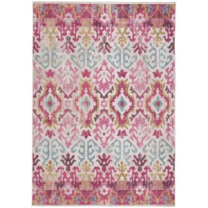 GoodHome Dorsey Pink Medium Rug, (L)170cm x (W)120cm