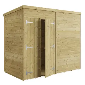 BillyOh Switch Tongue and Groove Pent Wooden Shed - 8x4 Windowless - 11mm Thickness