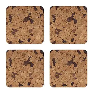 iStyle Desert Set of 4 Cork Veneer Coasters