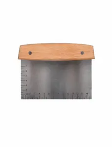 Dough Scraper Wood Stainless Steel