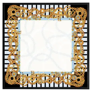 Golden chains (Picutre Frame) / 16x16" / Oak