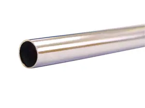 Wednesbury Copper Chrome-plated Compression Pipe (L)2m (Dia)15mm