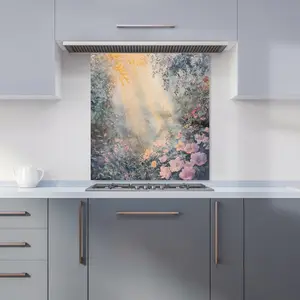 Ava Sterling: 00002 Premium Glass Kitchen Splashback W700mm x H650mm