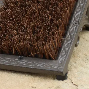 Cast Iron Free Standing Outdoor Garden Boot Brush and Scraper