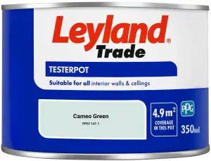 Leyland Trade Vinyl Matt Walls & Ceilings Emulsion Paint Cameo Green (PPG1147-1) 350ml Tester