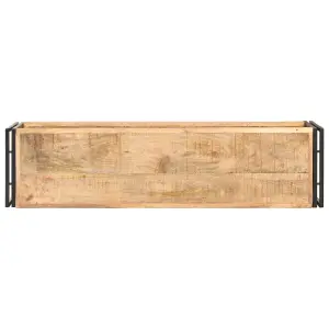 Berkfield TV Cabinet 120x30x40 cm Rough Mango Wood