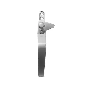 Windowparts Flexi Cockspur Window Handle Left Hand - Silver - 20896