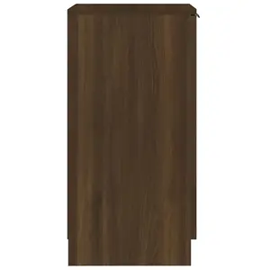 Berkfield Shoe Cabinet Brown Oak 30x35x70 cm Engineered Wood