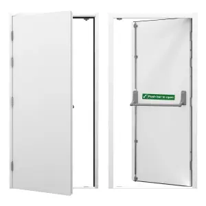 Latham's Security Emergency Escape Door & Frame -  (H)2020mm (W)1195mm, LH Hinge