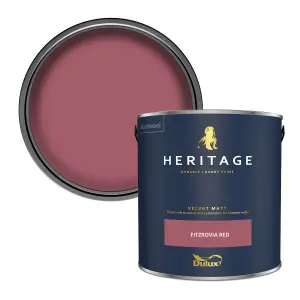 Dulux Trade Heritage Fitzrovia Red Velvet matt Wall paint, 2.5L