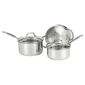 Cuisinart Chef's Classic 11 Piece Stainless Steel Durable Aluminium Cookware Set