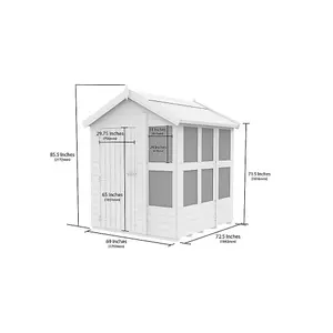 DIY Sheds 6x6 Apex Potting Shed (6ft x 6ft) 6 x 6