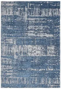 Beau Denim Blue Rug Rug 200x290cm for the