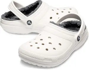 Crocs Unisex Classic Lined Clogs White W4/M3