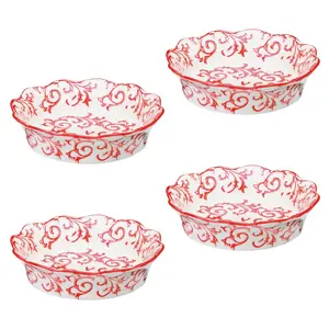 Heritage Pie Dishes (Set of 4) Red