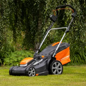 Yard Force 40V 37cm Cordless Lawnmower with Lithium-ion Battery & Quick Charger  LM G37A - GR40 range