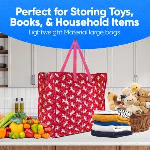 Woven Storage Laundry Bag - Assorted Designs