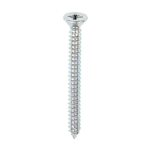 Timco - Self-Tapping Screws - PZ - Countersunk - Zinc (Size 10 x 2 - 200 Pieces)