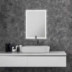 NxtGen Ohio LED 500x700mm Illuminated Bathroom Mirror with Shaver Socket and Demist Pad