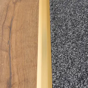 Anodised aluminium z edge carpet profile door floor bar trim 1000mm x 35mm c69 gold