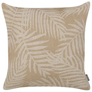 Throw Cushion RUBUS Jute 45 x 45 cm Plant Beige