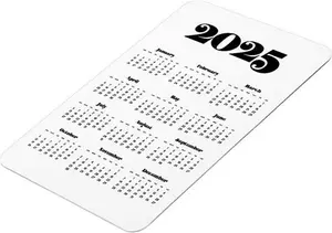 Vintage Retro Script 2024 Calendar Magnet