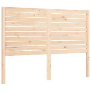 Berkfield Bed Frame with Headboard Small Double Solid Wood