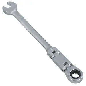 12mm Metric Double Jointed Flexi Ratchet Combination Spanner Wrench 72 Teeth