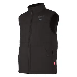 Milwaukee M12 XL Heated Puffer Vest Gilet Black 12V M12HPVBL2 Washable BARE