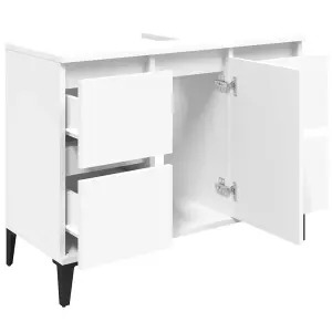 Berkfield Sink Cabinet White 80x33x60 cm Engineered Wood