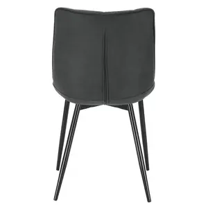 Vassar Upholstered chair (Set of 2) Anthracite