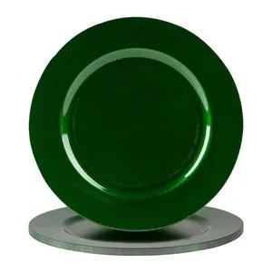 33cm Charger Plate Glossy Green