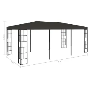 Berkfield Gazebo 3x6 m Anthracite