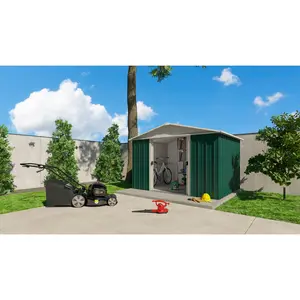 Apex 10 ft. W x 8 ft. D Metal Garden Shed