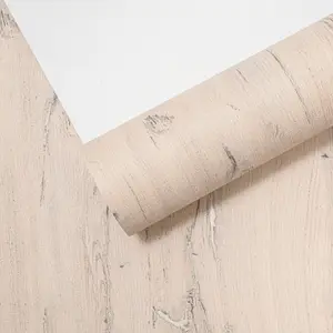 Light Wood Effect Wallpaper Gold Metallic Slight Imperfect Vinyl HeavyWeight