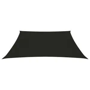 Berkfield Sunshade Sail 160 g/m2 Black 3/4x2 m HDPE