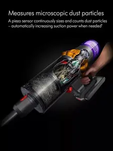 Dyson V15 Detect Absolute Cordless Vacuum Cleaner, Yellow/Nickel